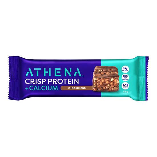 Athena Crisp Protein + Calcium Choc Almond 55g