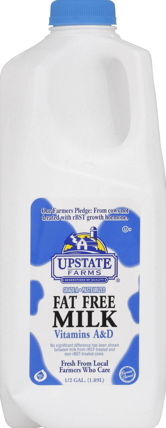 Upstate Farms Fat Free Milk (0.5 gal)