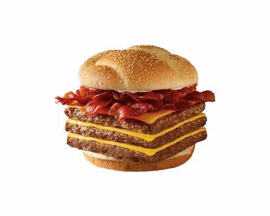 Triple Baconator Burger