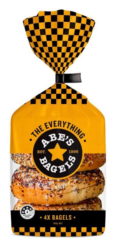 Abe's Bagels Everything (360g, 4 pack)