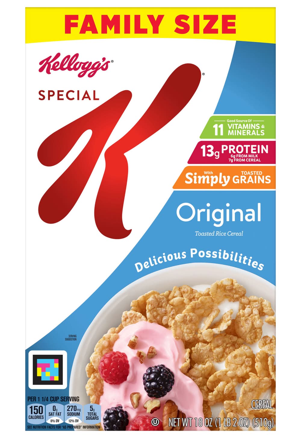 Kellogg's Special K Original Toasted Rice Cereal (18 oz)