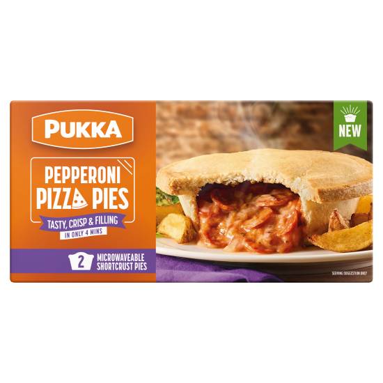 Pukka Pepperoni Pizza Microwaveable Shortcrust Pies