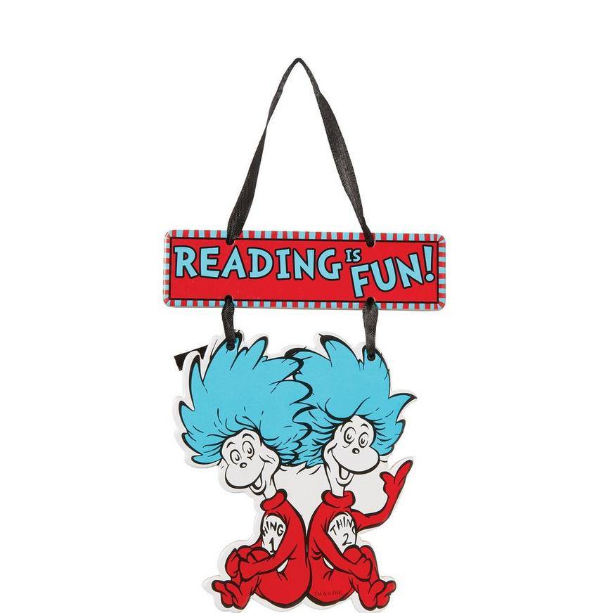 Mini Thing 1 Thing 2 Sign - Dr. Seuss