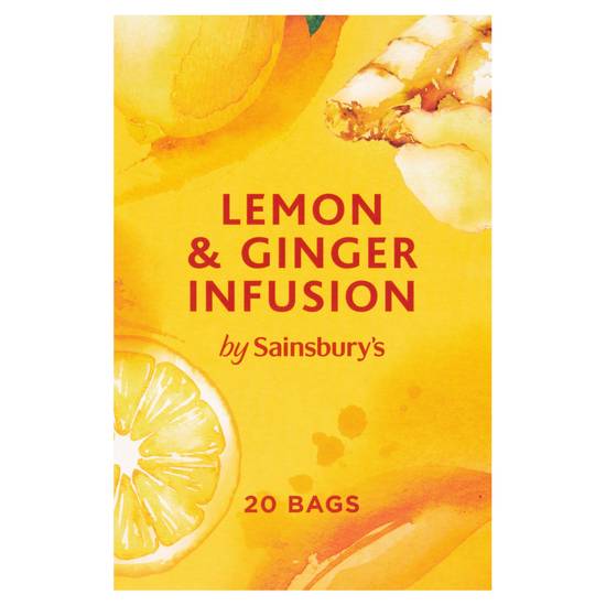 Sainsbury's Infusions Lemon & Ginger Tea Bags x20