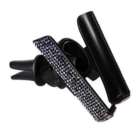 Bling Phone Car Mount Black/Silver