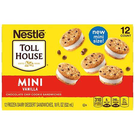 Nestle Toll House Mini Vanilla Chocolate Chip Cookie Sandwiches (12 ct)