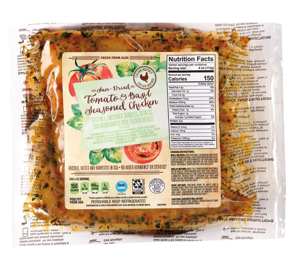 Sun Dried Tomato & Basil Seasoned Chicken