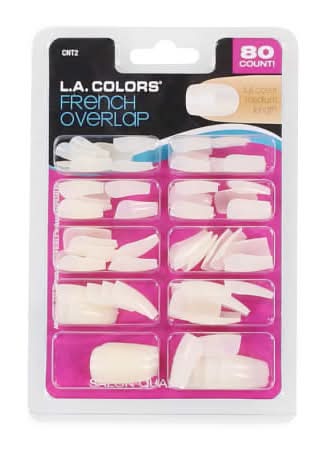 L.A. Colors® French Overlap Nail Tips 80-Count