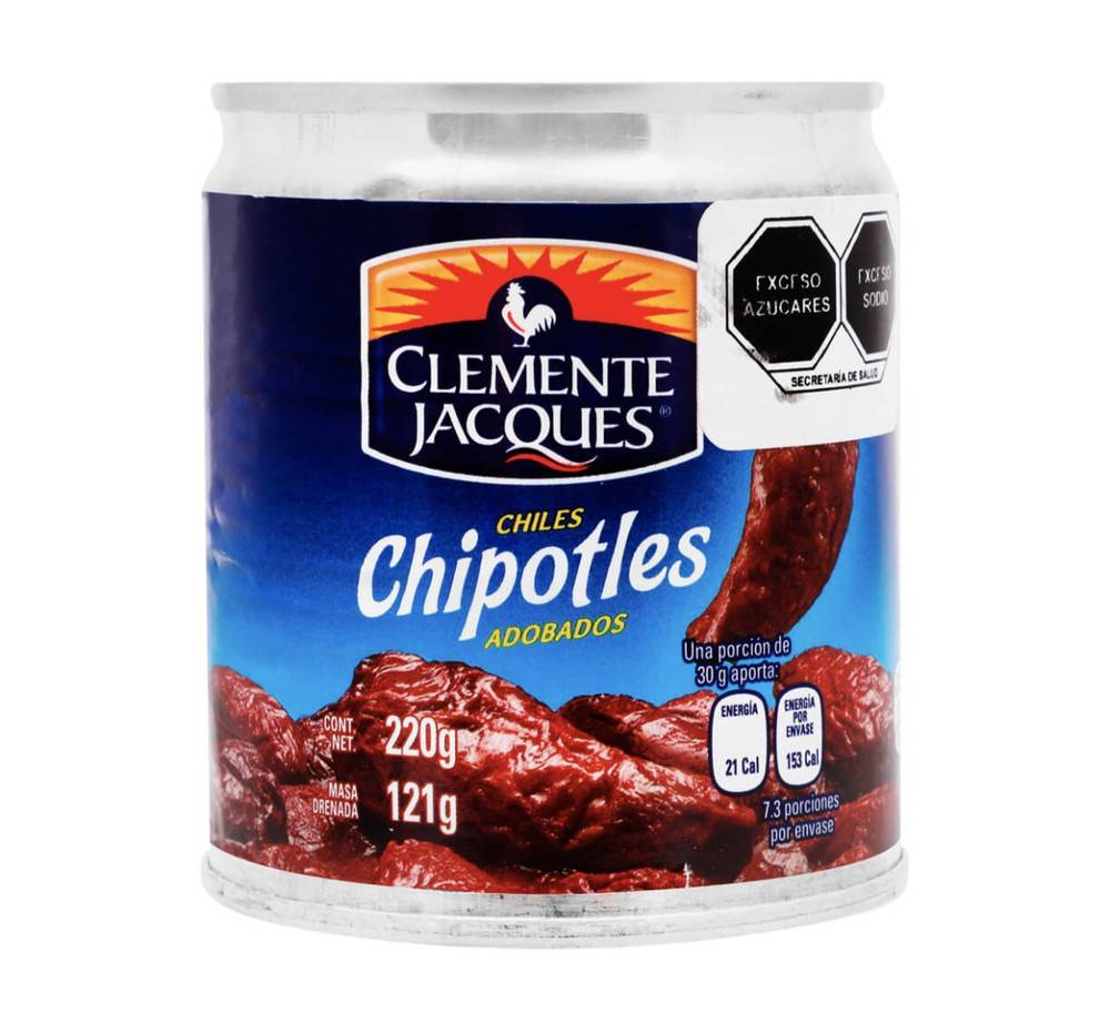 Clemente jacques chiles chipotles adobados (lata 220 g)