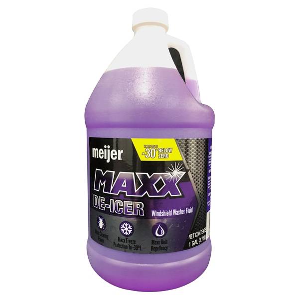 Meijer Maxx De-icer -Windshield Washer Fluid, 1 gal