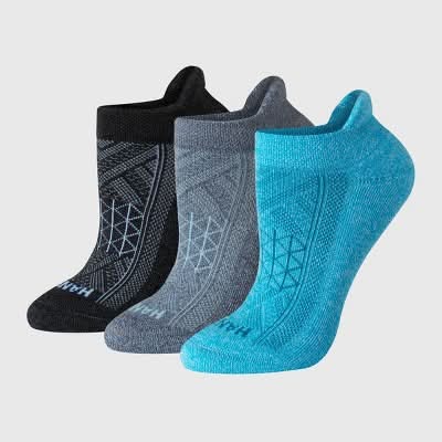 Hanes Absolute Run No Show Tab Socks, Women, 5-9, Blue (3 ct)