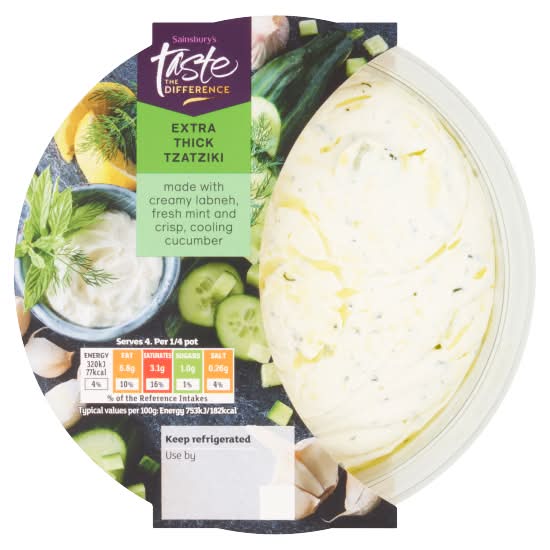 Sainsbury's Taste the Difference Extra Thick Tzatziki (170g)