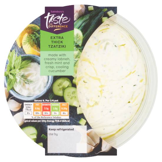 Sainsbury's Taste the Difference Extra Thick Tzatziki (170g)