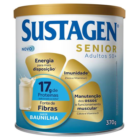 Sustagem composto alimentar senior 50+ sabor baunilha 17g de proteínas