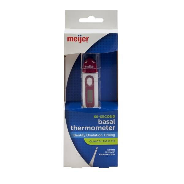 Meijer Digital Basal Thermometer, Rigid Tip (1 ct)