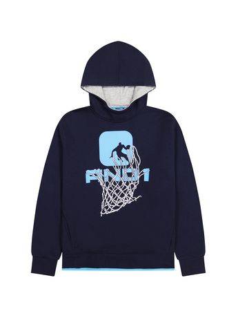 AND1 Boys Bank Shot Pullover Hoodie (Color: Navy, Size: 10-12)