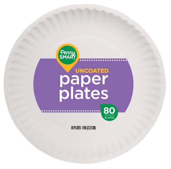 Penny Smart 9'' Paper Plate Uncoated