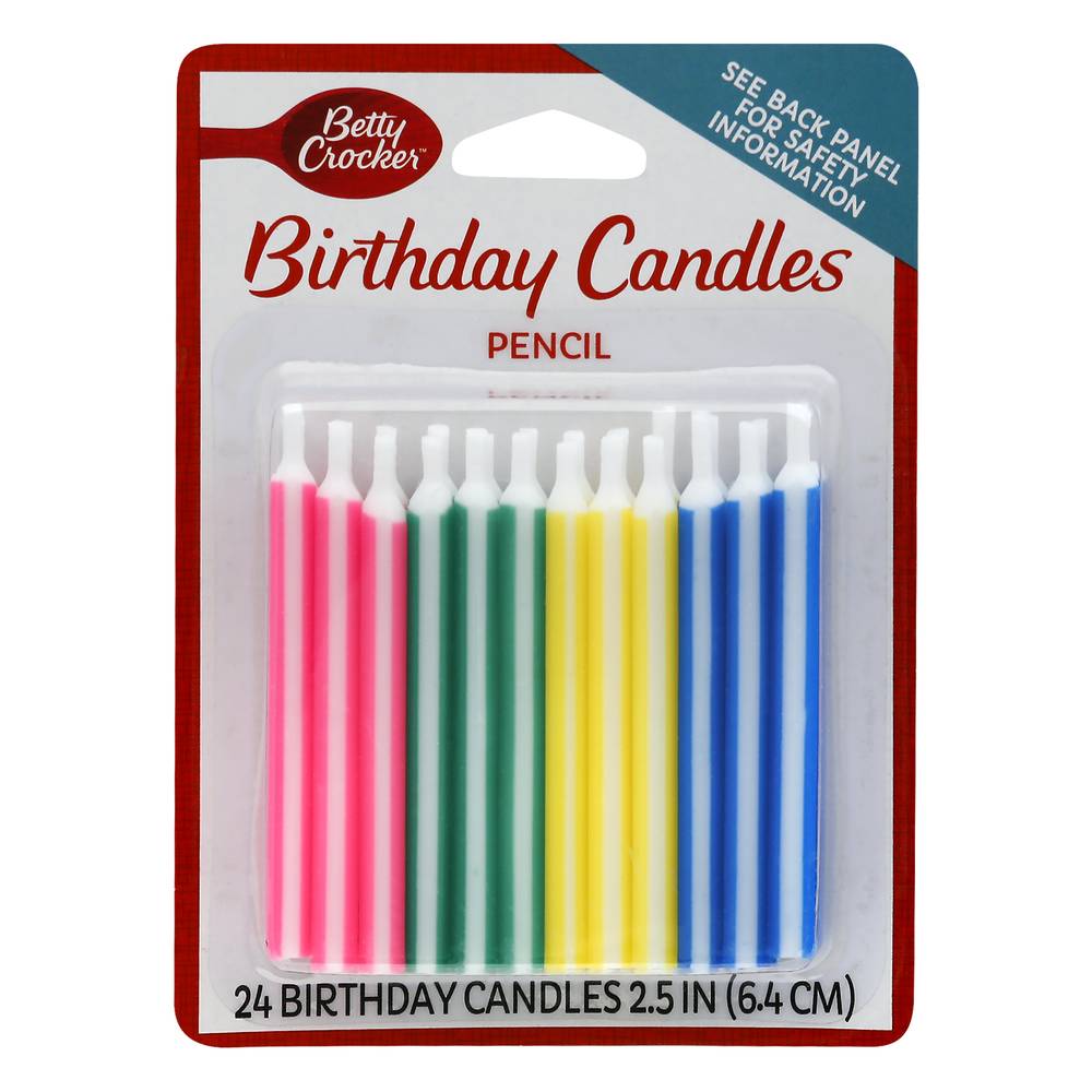 Betty Crocker Pencil Birthday Candles