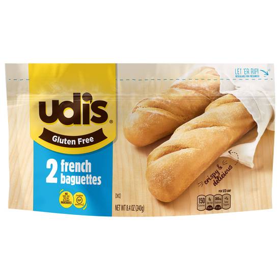 Udis Gluten Free French Baguettes (2 ct)