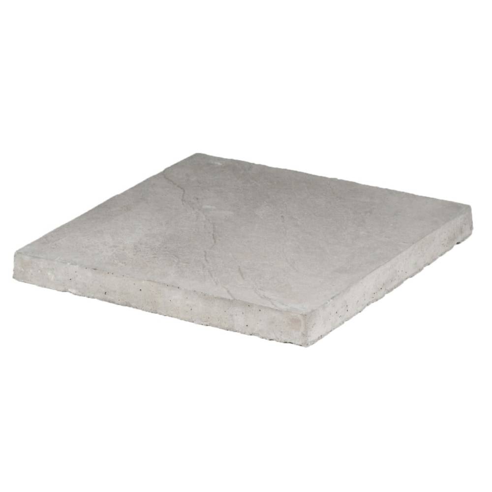 18-in L x 18-in W x 2-in H Square Gray Concrete Patio Stone | 104970999