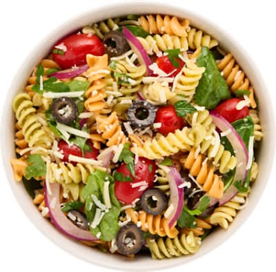 Mediterranean Tri Colored Pasta Salad - Lb