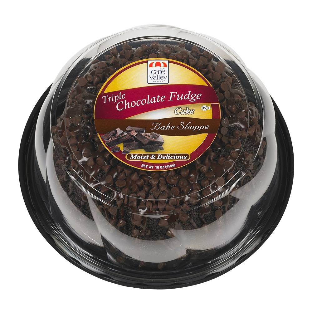 Café Valley Triple Chocolate Fudge Cake (16 oz)