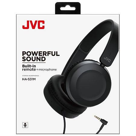 Jvc Carbon Black Ha-S31m Stereo Headphones (black)