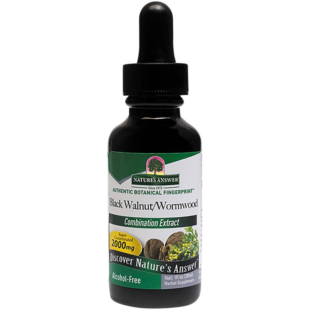 Nature's Answer Black Walnut & Wormwood Combination Extract Dietary Supplement