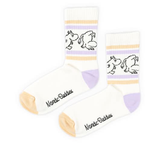 Moomintroll Retro Peach & Lilac Socks