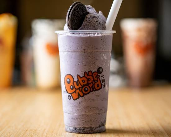 Milky Taro Oreo Slush (芋頭歐瑞兒牛奶冰沙)