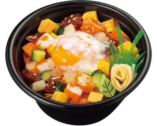 漬けバラちらし・温玉のせ