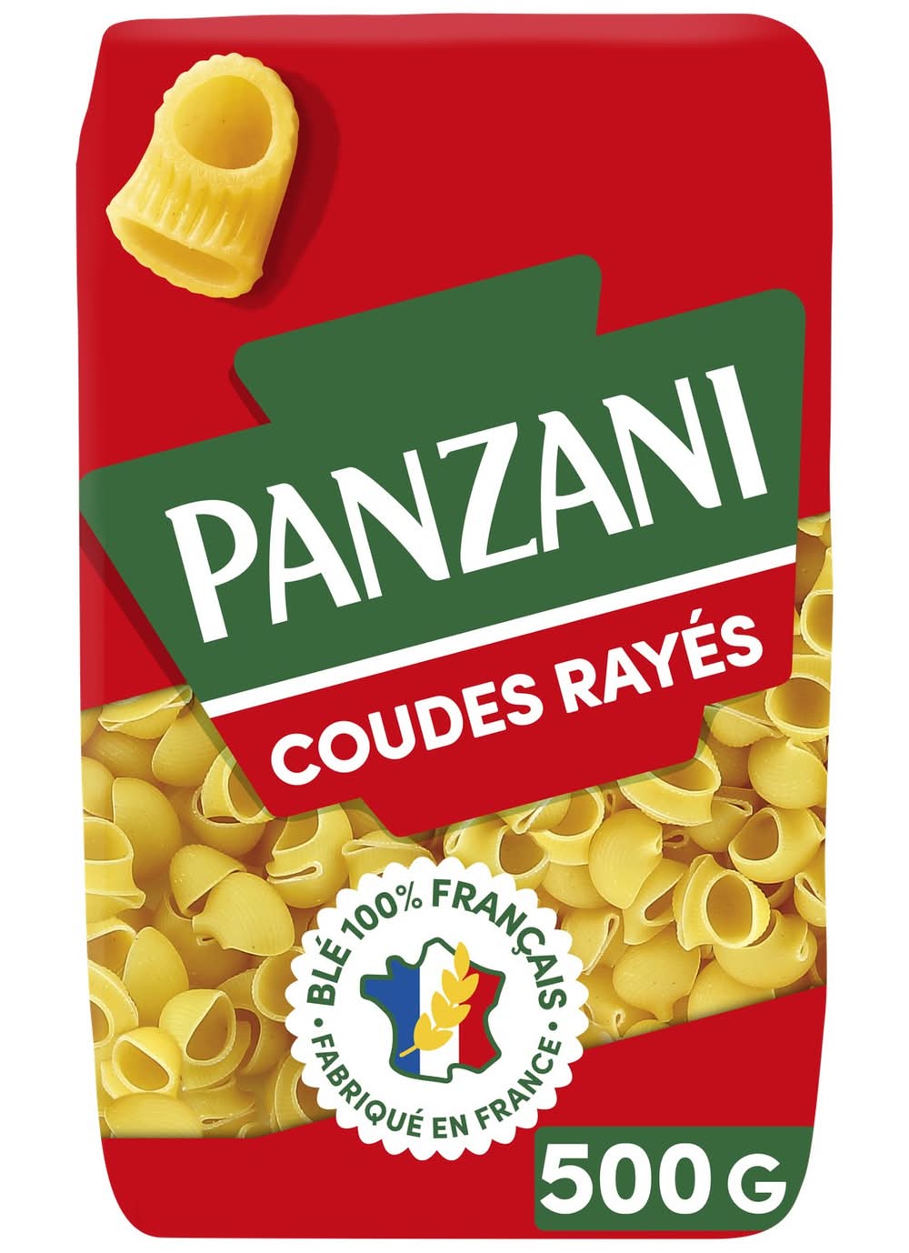 Panzani - Pâtes coudes rayés (500g)