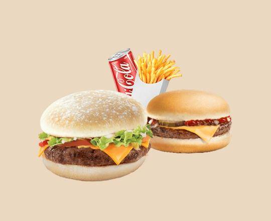 🍔🍔 DB6 - 1 Burger + 1 Cheeseburger ou 1 Doublecheese