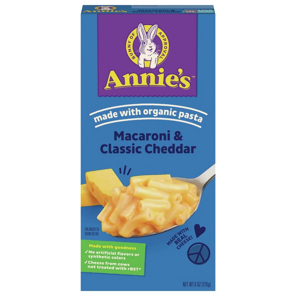 Annie's Classic Cheddar Macaroni and Cheese (6 oz)