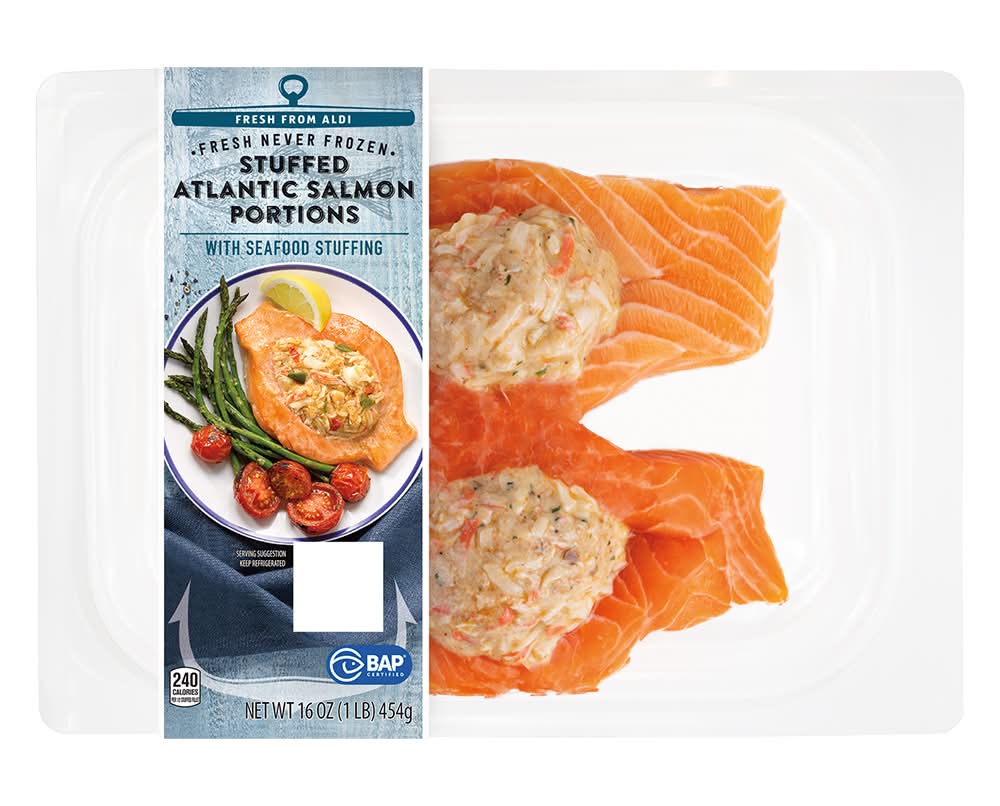 Aldi Stuffed Atlantic Salmon Portions (16 oz)