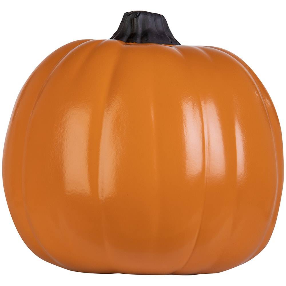 Haunted Living 6-in Carvable Glossy Orange Pumpkin Decor | 227063