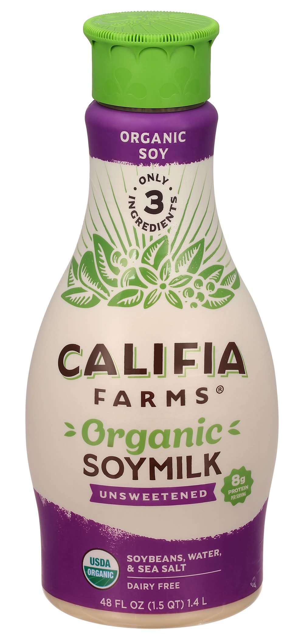 Califia Farms Organic Unsweetened Soymilk (48 fl oz)