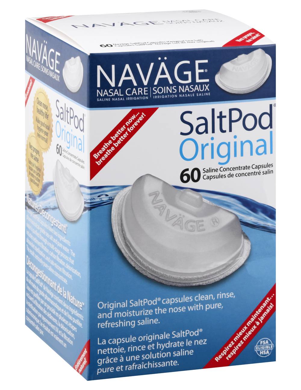Navage Salt Pod Original Saline Concentrate Capsules (9.59 oz)
