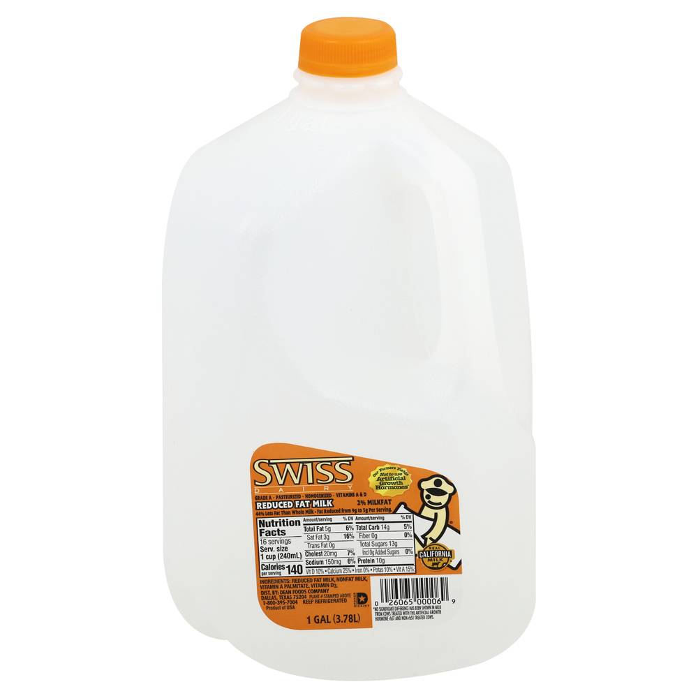 Swiss Dairy 2% Reduced Fat Milk (1 gal)