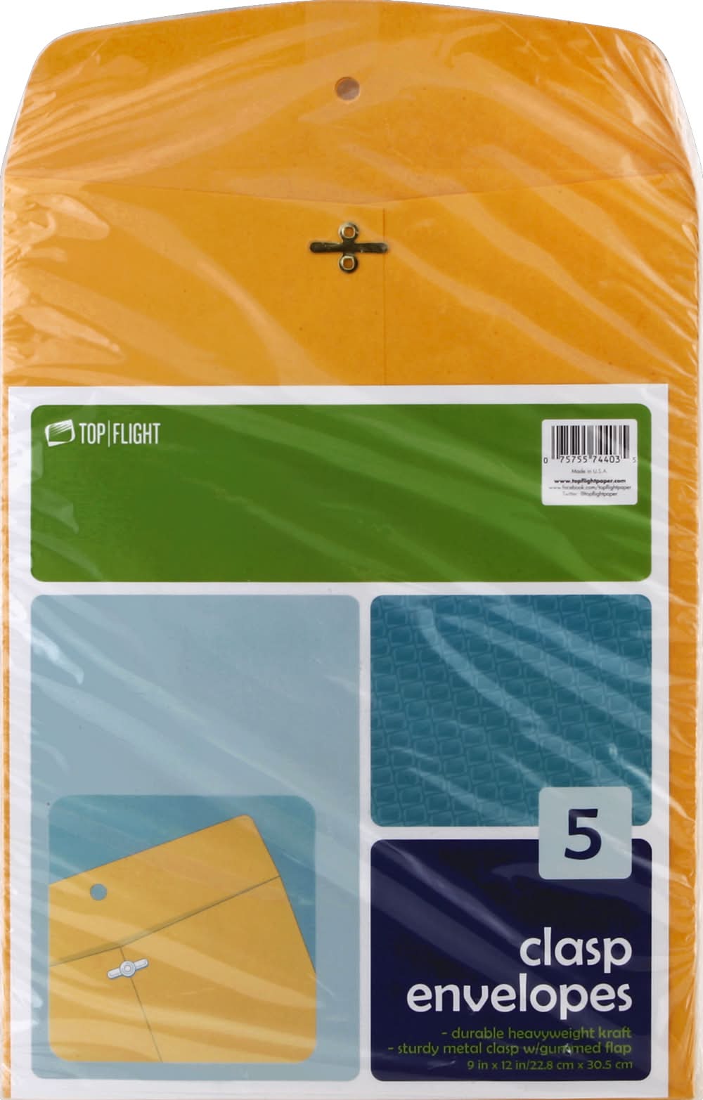 Top Flight Clasp Envelopes (4.8 oz)