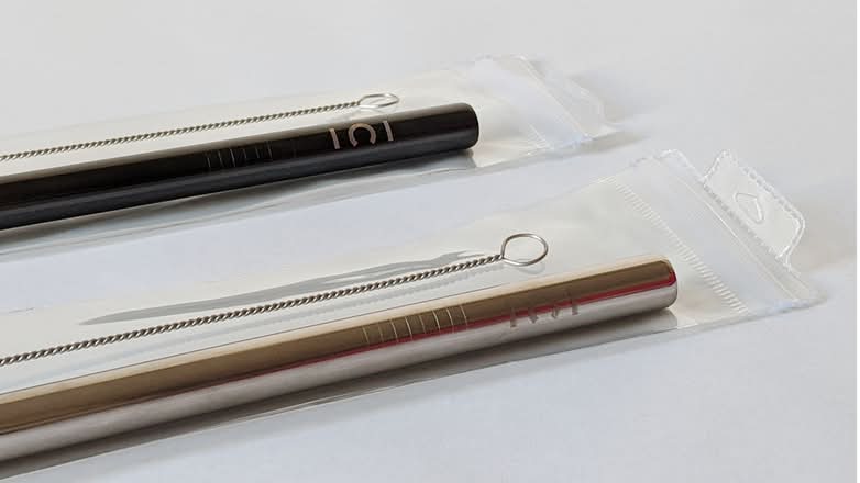 Silver Reusable Boba Straw