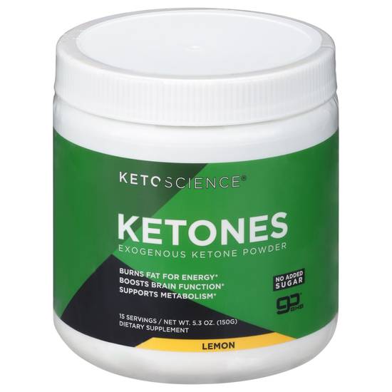 Keto Science Gobhb Real Ketones Supplement Natural Lemon Flavor