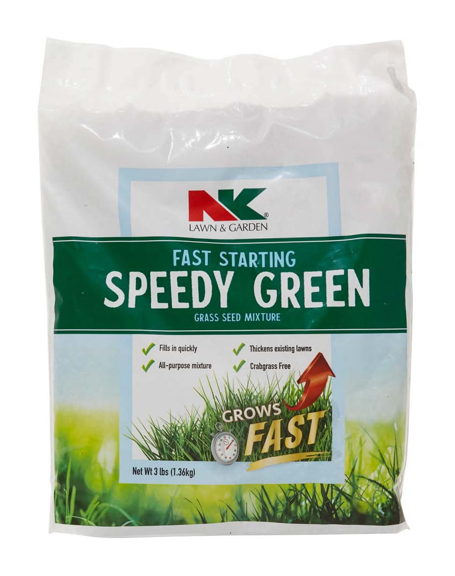 Lawn & Garden Fast Starting Speedy Green Grass Seed Mixture 3 Lb