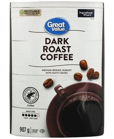 Great Value Dark Roast Ground Coffee (907 g)