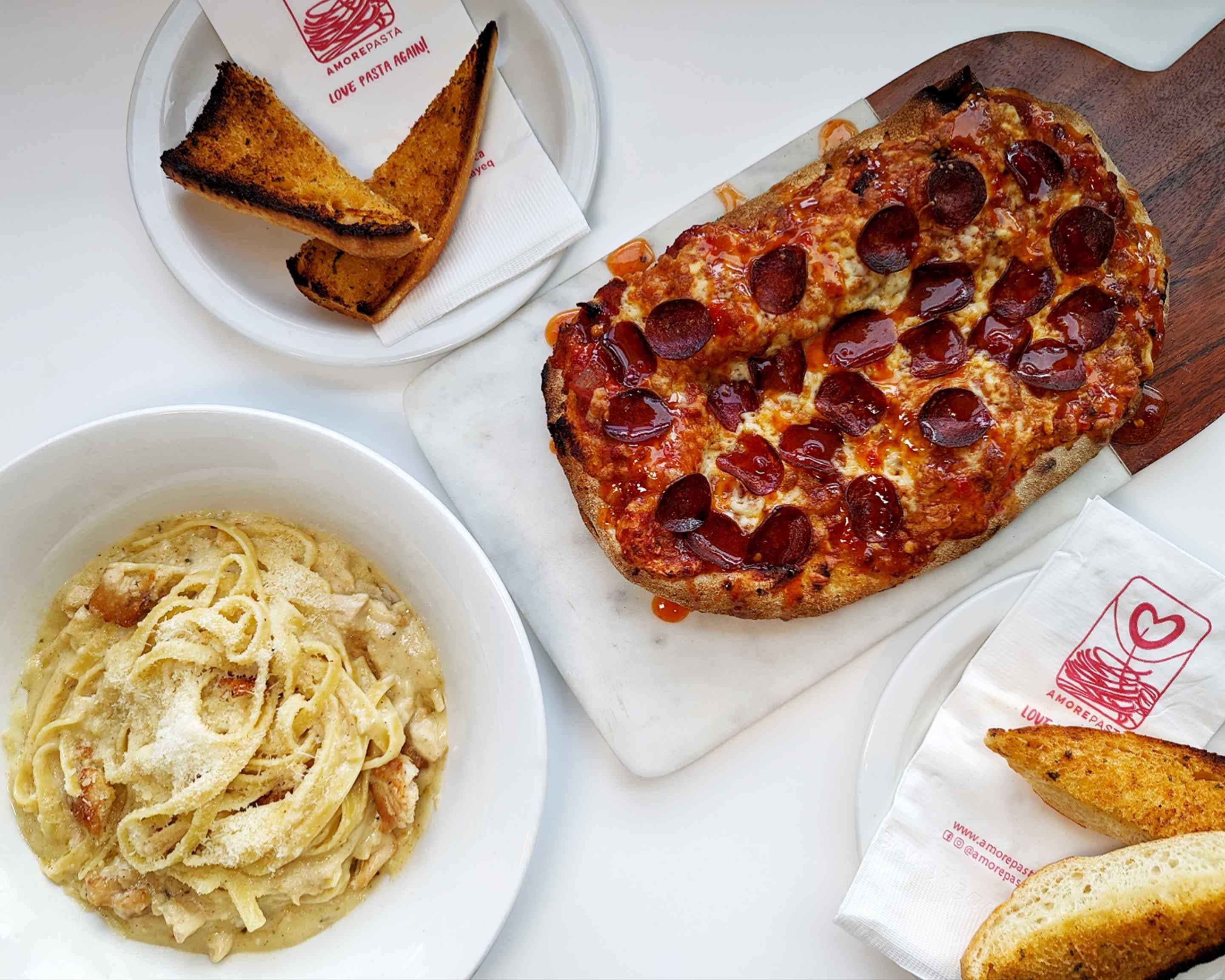 Order Amore Pasta (Downtown) Menu Delivery in Edmonton Menu & Prices