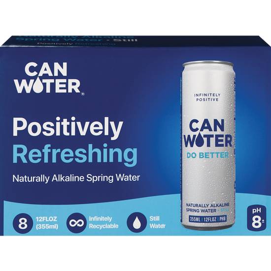CAN WATER 8PK