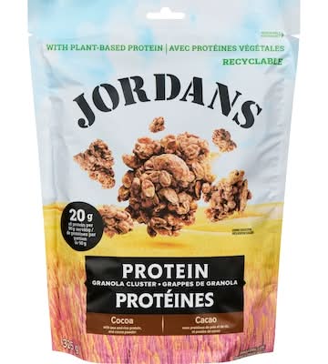 Jordans grappes de granola protéiné au cacao - cocoa protein granola clusters