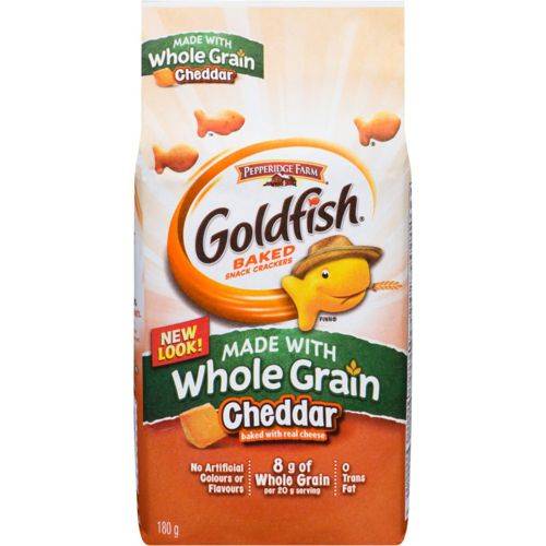 Goldfish craquelins au cheddar faits de grains entiers goldfish (180 g) - whole grain cheddar crackers (180 g)