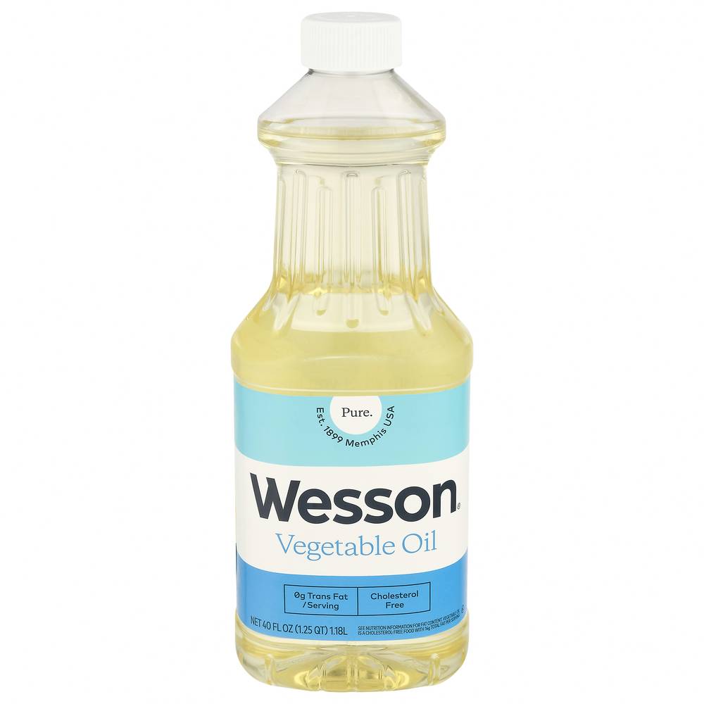 Wesson Pure Vegetable Oil, Soybean (40 fl oz)