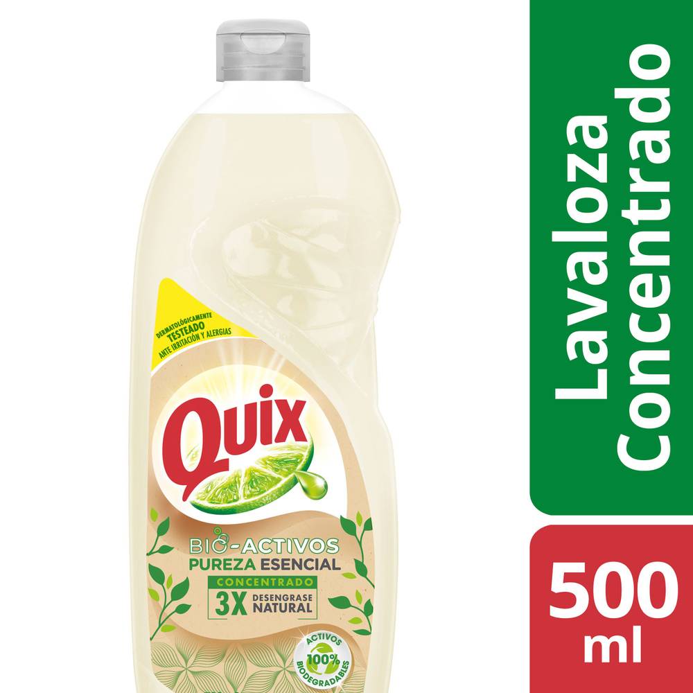 Quix lavaloza concentrado pureza esencial con bio activos (botella 500 ml)